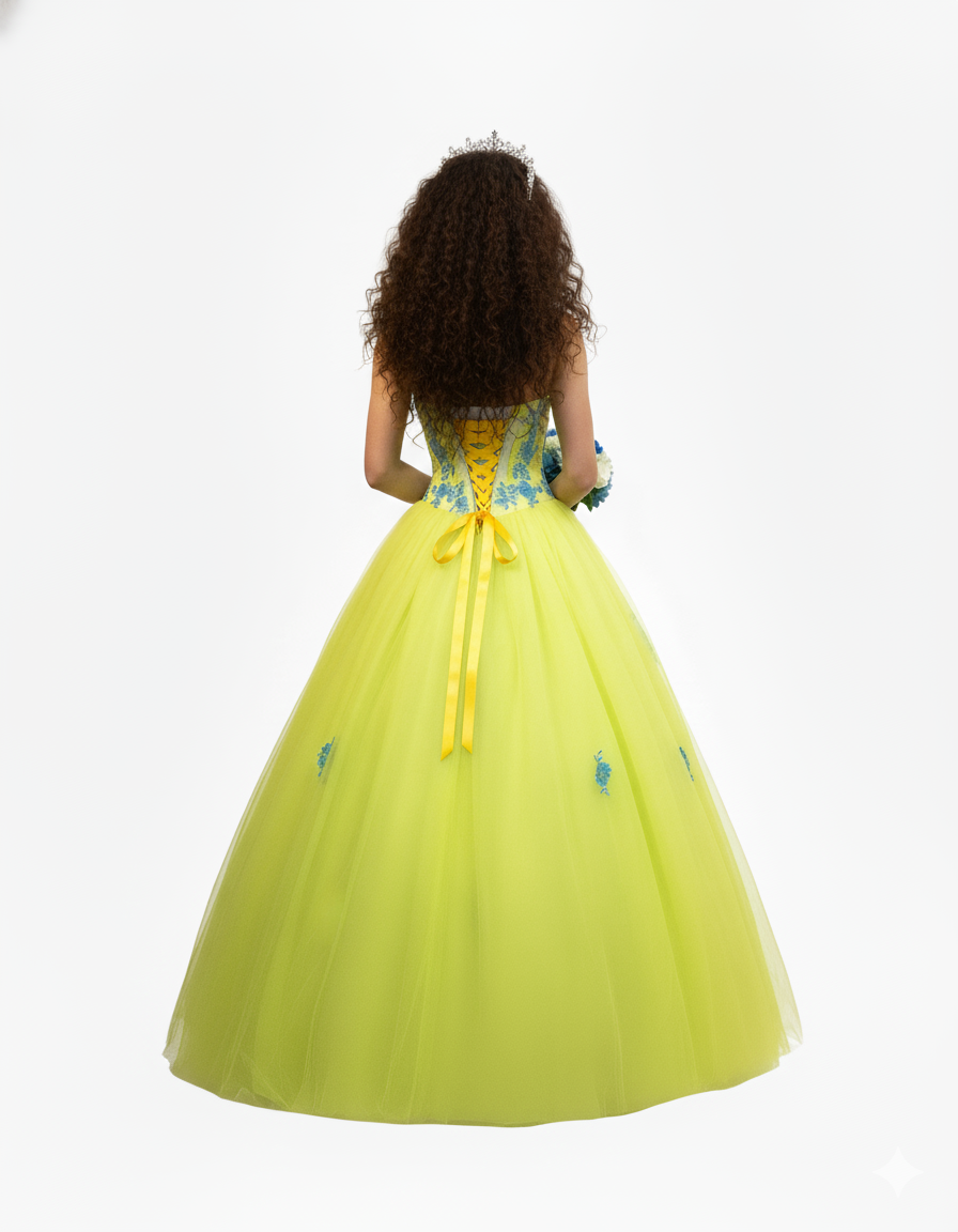 The Sunlit Symphony Gown