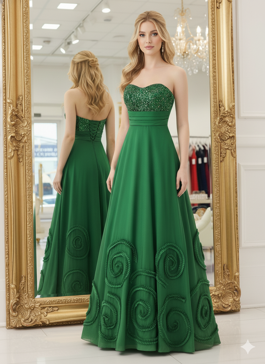 Special Coral Occa Gown