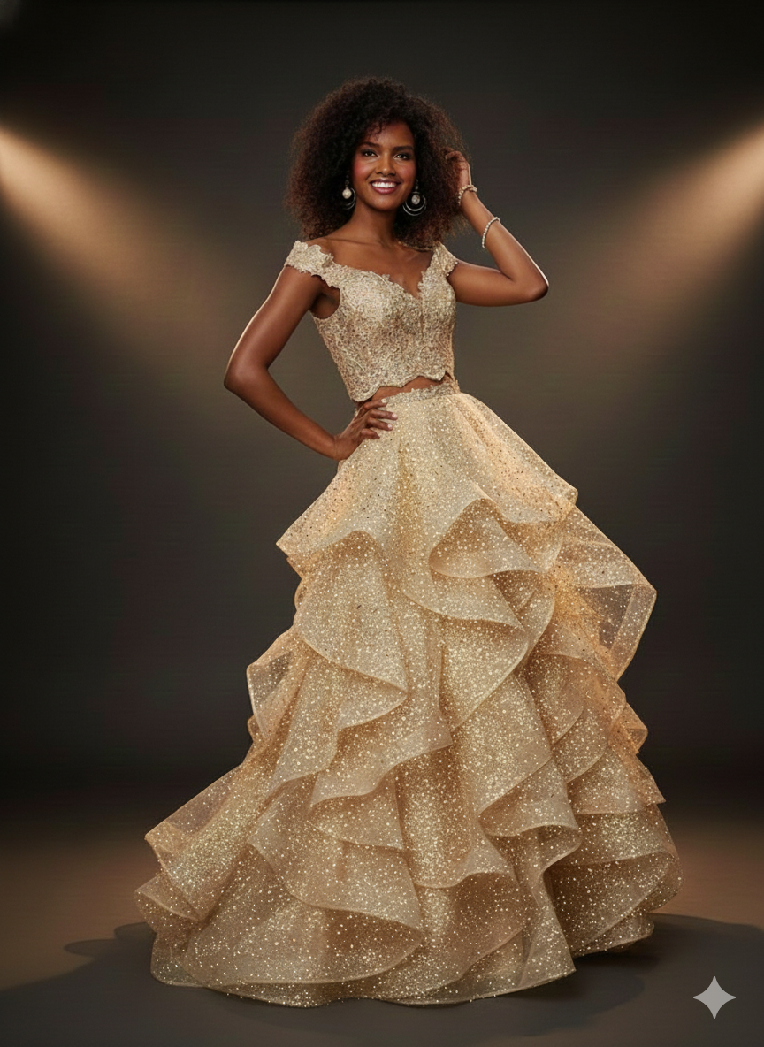 Gold Prom Gown