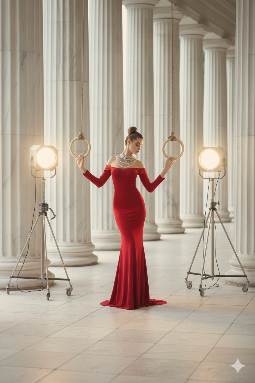 The Crimson Eclipse Gown