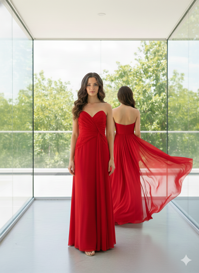 The Scarlet Drape Gown