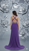 Violet Grace Halter Gown