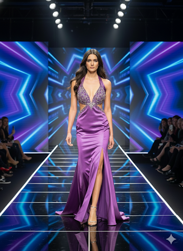 Amethyst Radiance Gown