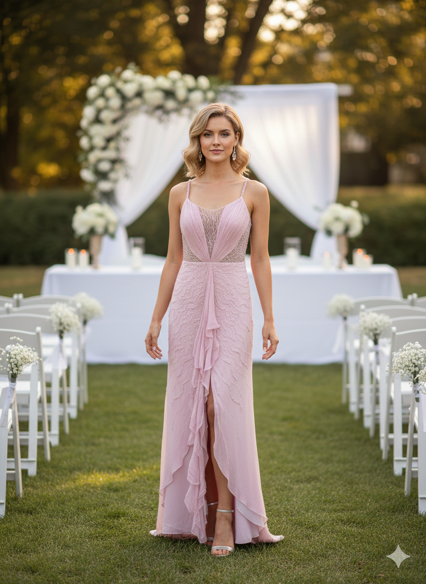 Lilac Drift Evening Gown