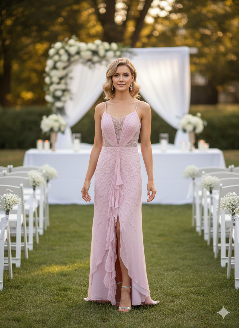 Lilac Drift Evening Gown