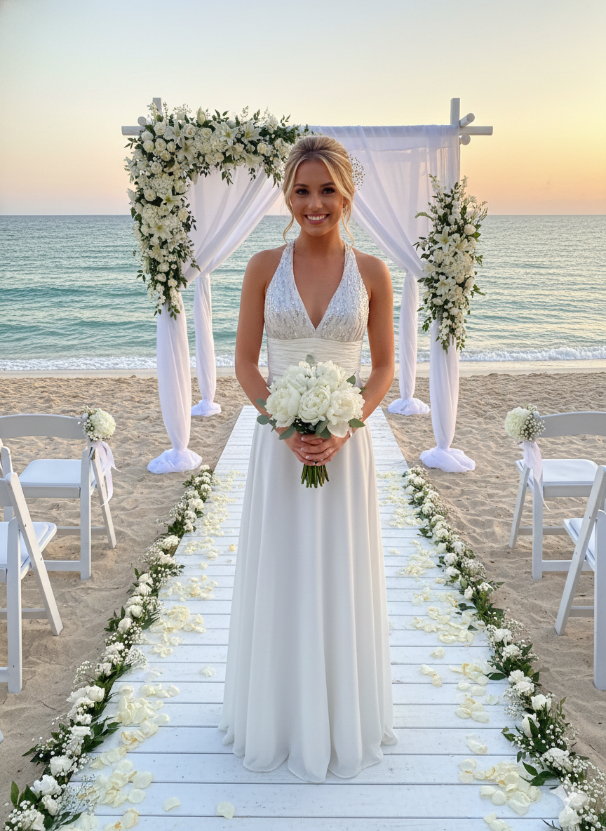 The Diamond Halo A-Line Gown