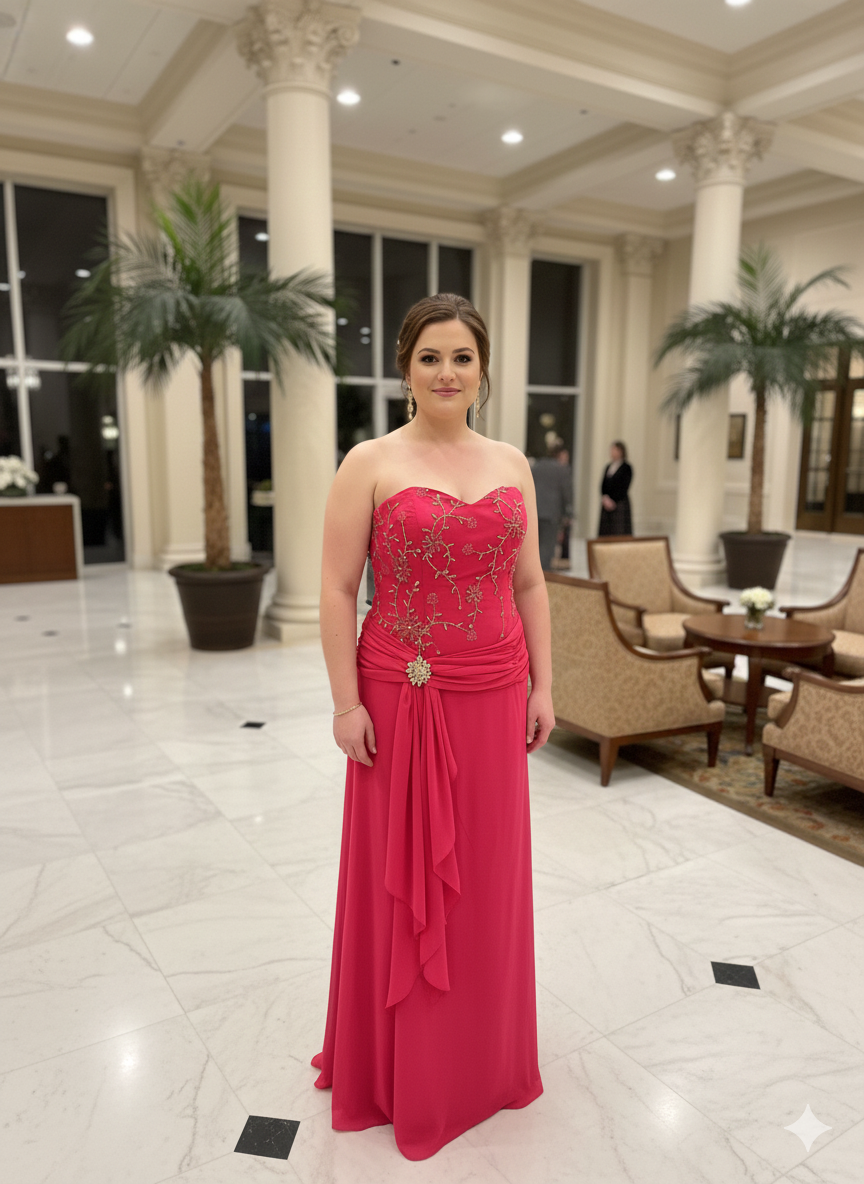 Special Occasion Fuchisa Gown