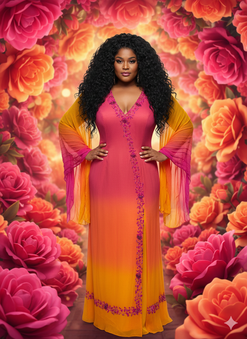 The Sunset Ember Gown