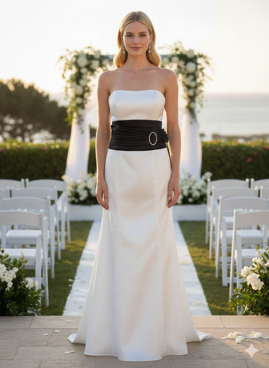 The Monochrome Elegance Gown
